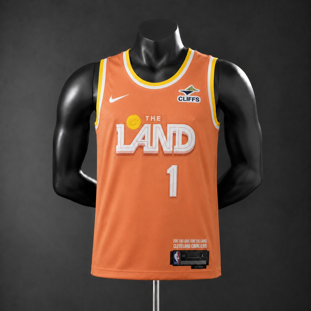 Cleveland Cavaliers City Edition Harden #1 NBA Jersey Embroidered Version
