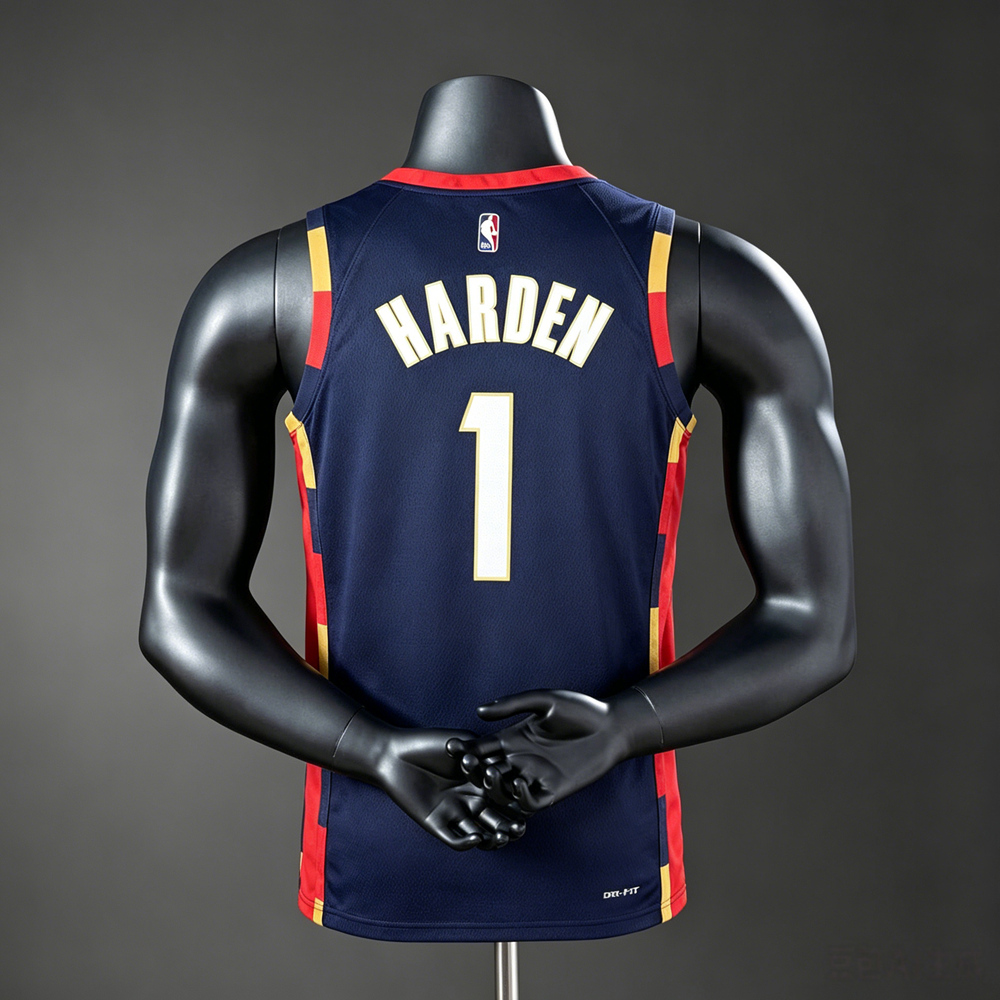 Cleveland Cavaliers Icon Edition Harden #1 NBA Jersey Silk Version Foto 2