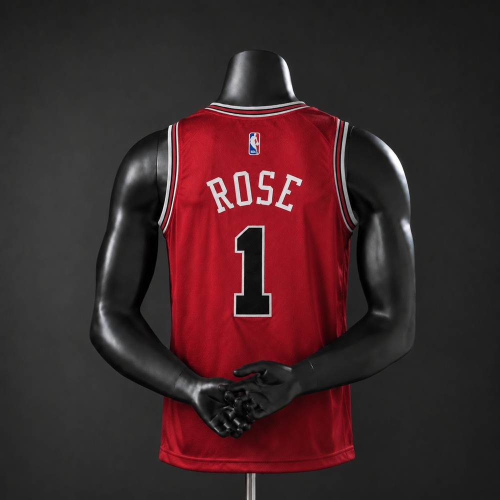 Chicago Bulls Classic Edition Rose #1 NBA Jersey Embroidered Version Foto 2