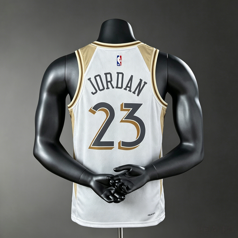 Chicago Bulls Icon Edition Jordan #23 NBA Jersey Silk Version Foto 2