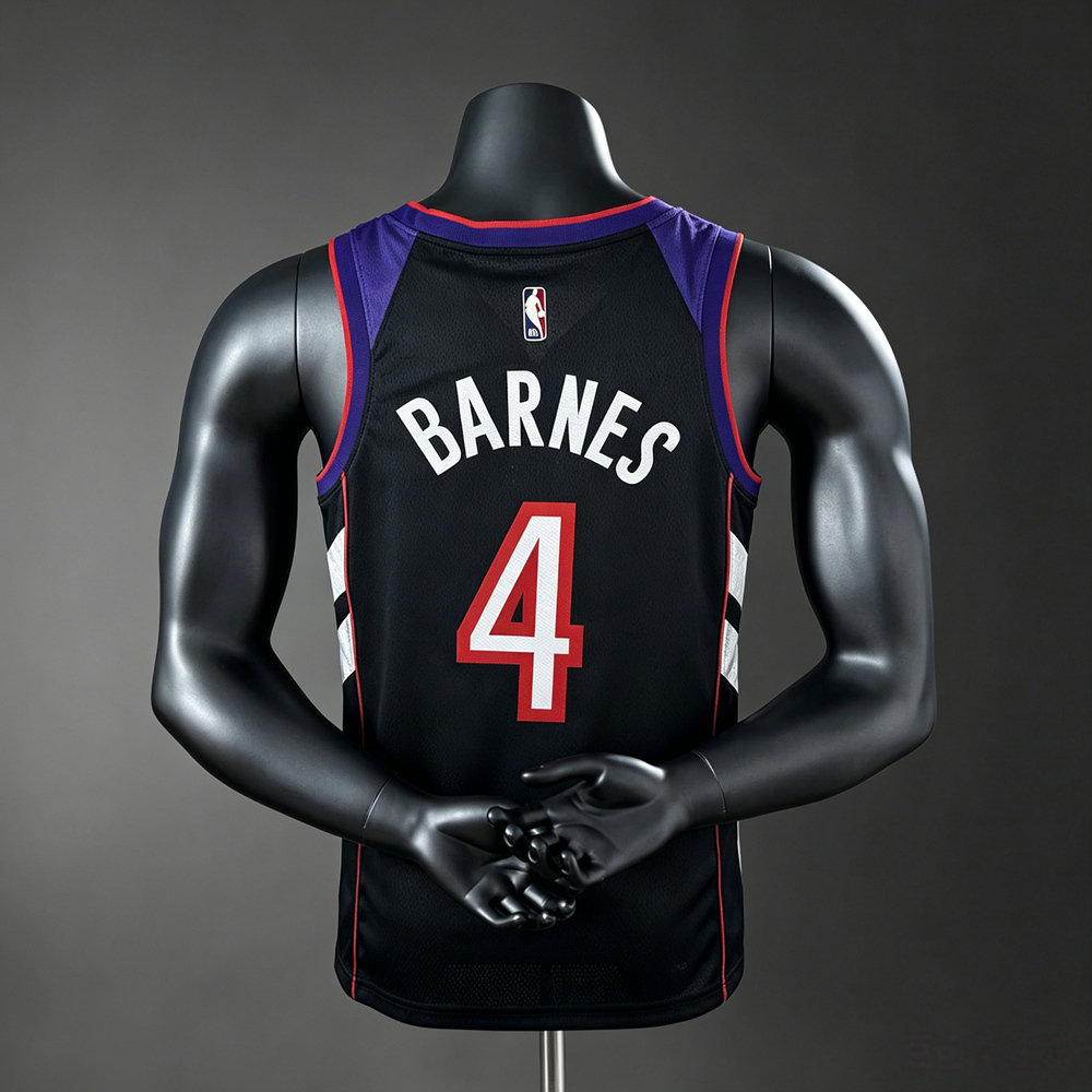 Toronto Raptors Classic Edition Barnes #4 NBA Jersey Silk Version Foto 2