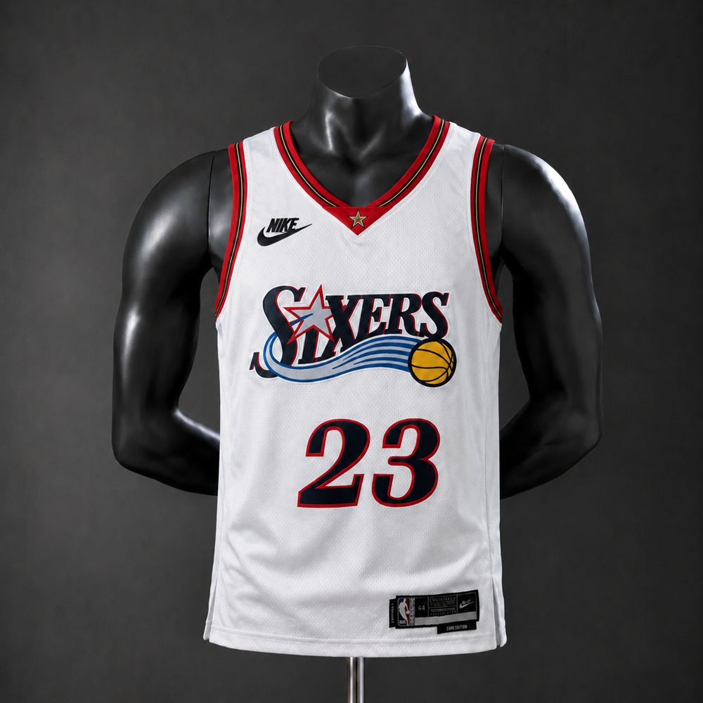 Philadelphia 76ers Core Edition LeBron James #23 NBA Jersey Silk Version