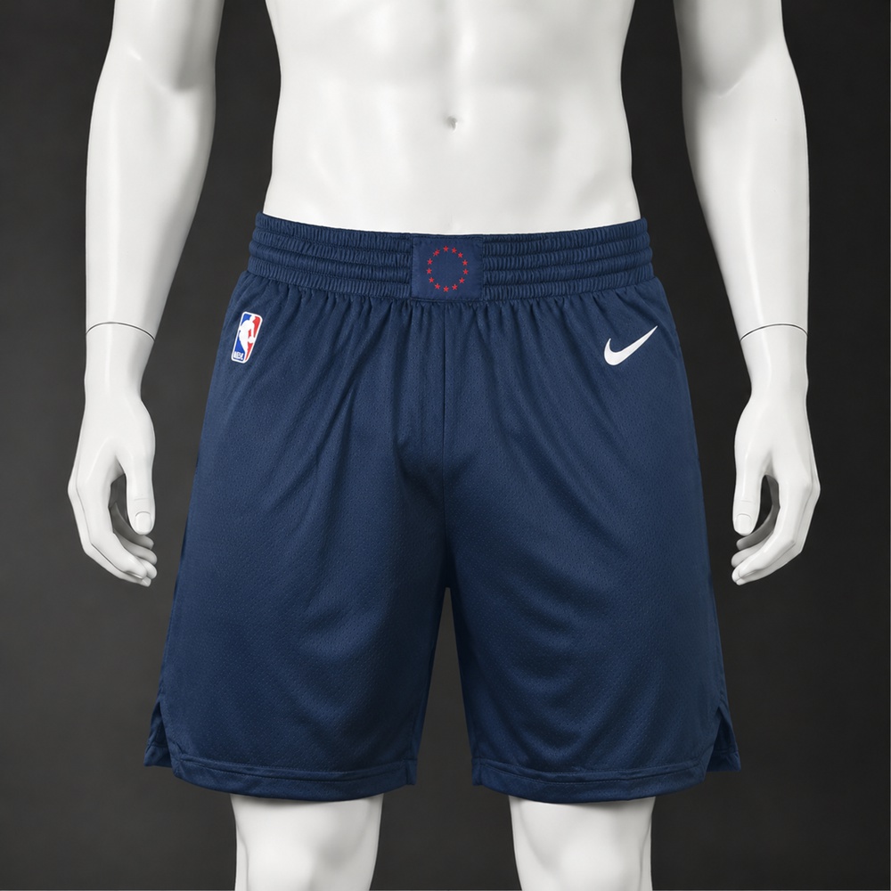 Philadelphia 76ers Basketball NBA Shorts Embroidered Version