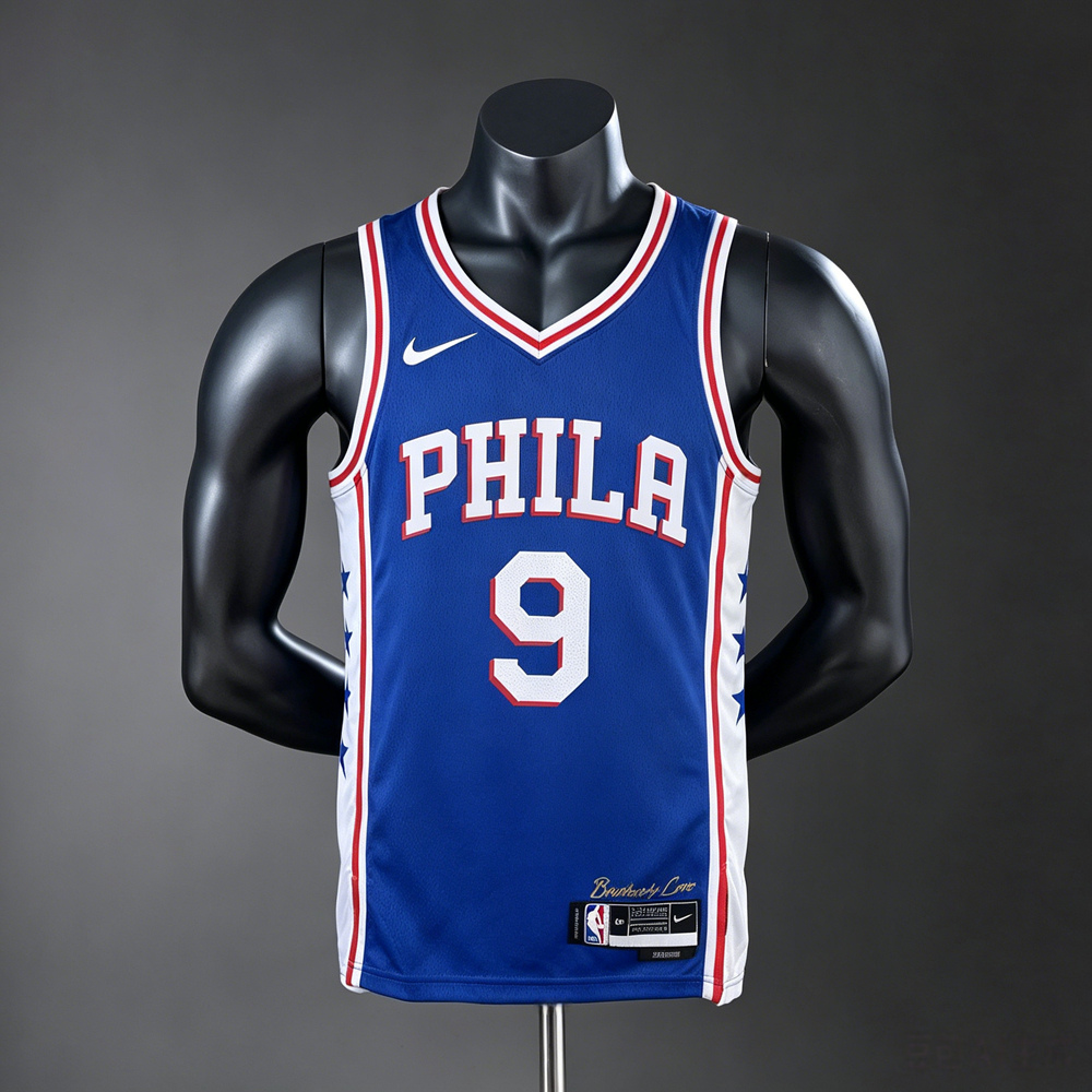 Philadelphia 76ers Classic Edition Kelly Oubre Jr. #9 NBA Jersey Silk Version