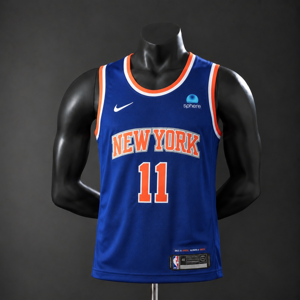 New York Knicks City Edition Jalen Brunson #11 NBA Jersey Embroidered Version