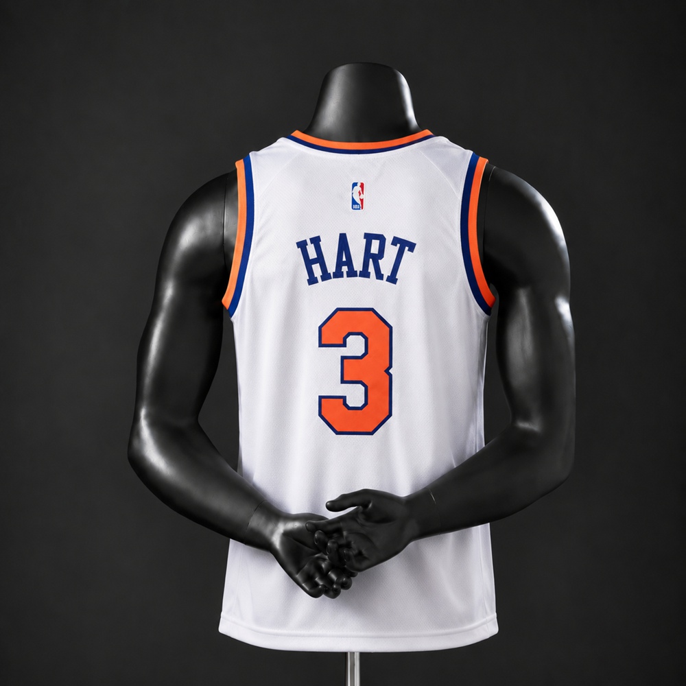 New York Knicks Association Edition Josh Hart #3 NBA Jersey Embroidered Version Foto 2
