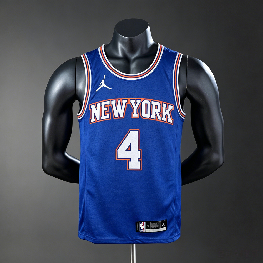 New York Knicks Icon Edition Rose #4 NBA Jersey Silk Version