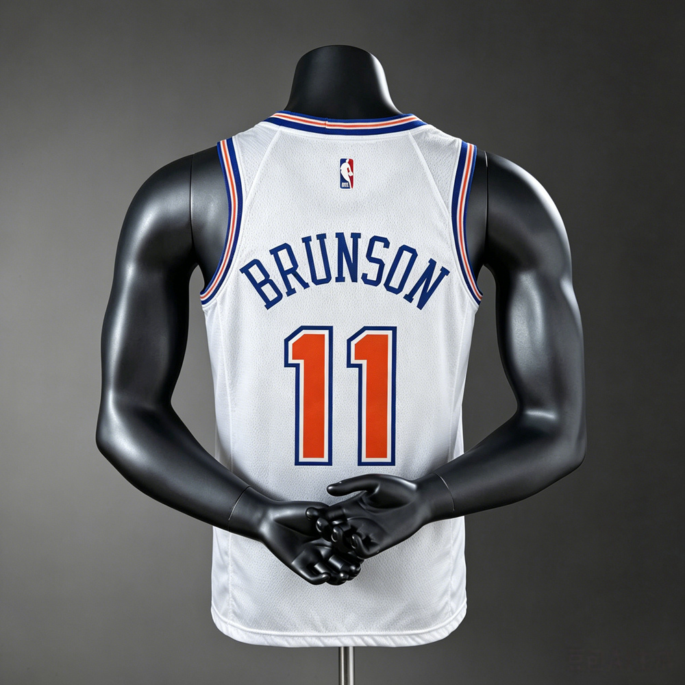 New York Knicks Association Edition Brunson #11 NBA Jersey Silk Version Foto 2