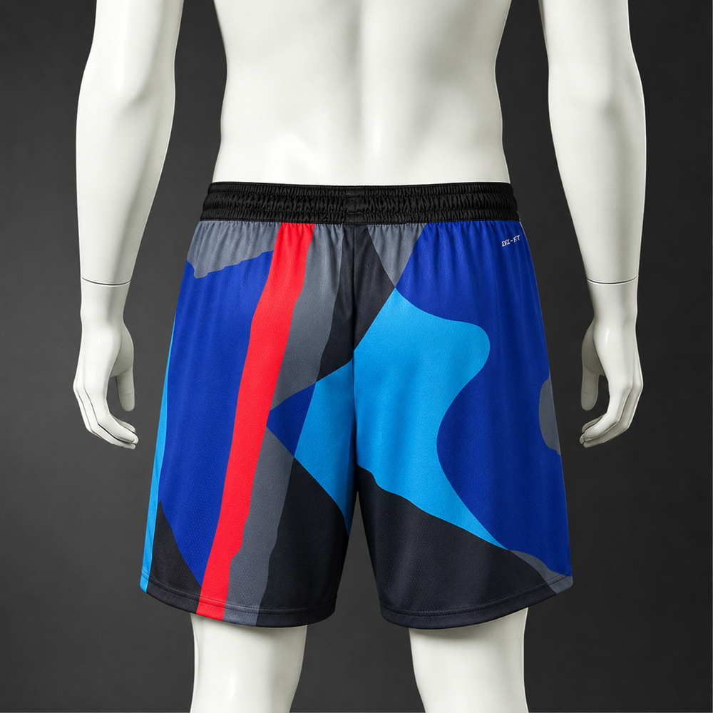 Brooklyn Nets City Edition Basketball NBA Shorts Silk Version Foto 2