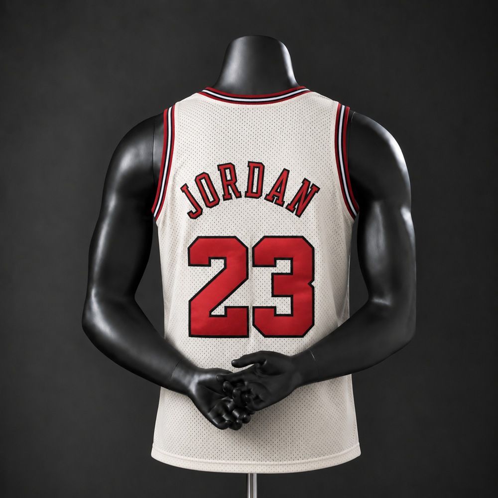 Chicago Bulls Hardwood Classics Michael Jordan #23 NBA Jersey Embroidered Version Foto 2