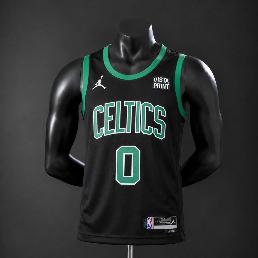 Boston Celtics City Edition Jayson Tatum #0 NBA Jersey Embroidered Version