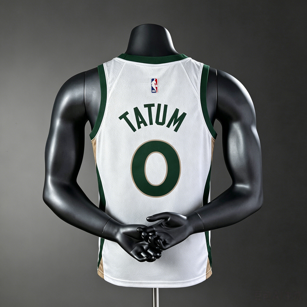 Boston Celtics City Edition Tatum #0 NBA Jersey Silk Version Foto 2