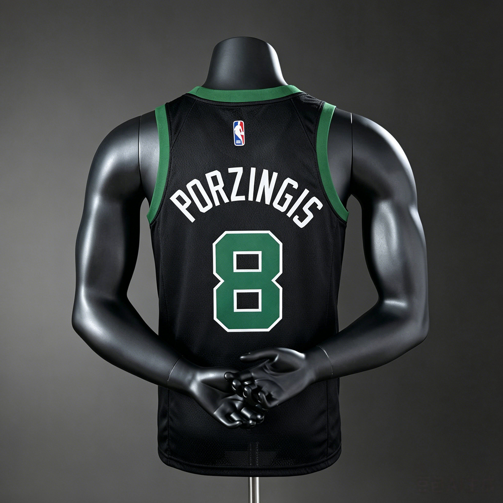 Boston Celtics Statement Edition Porzingis #8 NBA Jersey Silk Version Foto 2