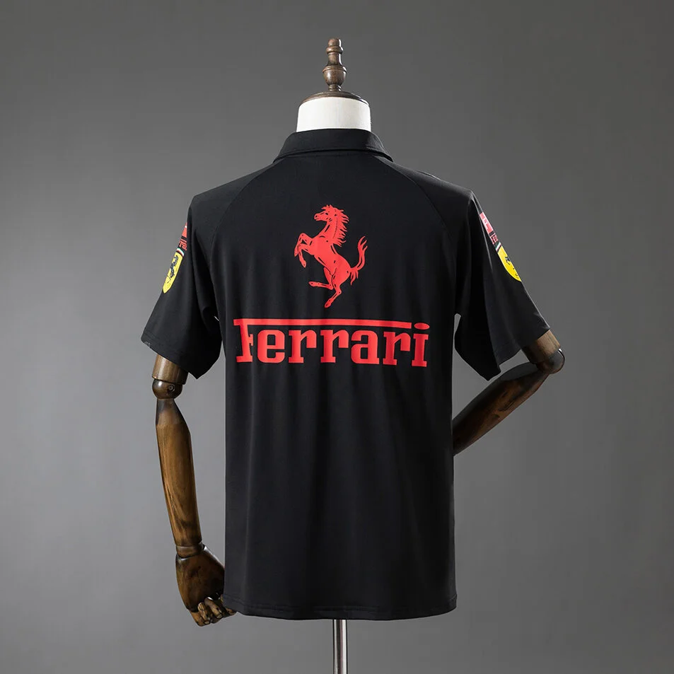 Scuderia Ferrari 2025 F1 Casual Shirts POLO Black Foto 2